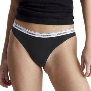Calvin Klein - 000QD5209E - Thong 3-Pack - Zwart - Katoen