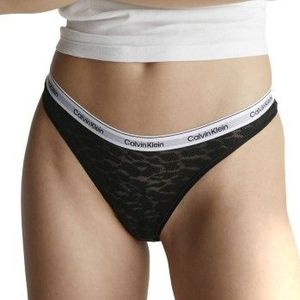 Calvin Klein - 000qd5225e - Tanga - 3 Eenheden - Zwart - Katoen
