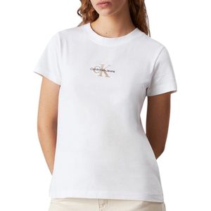 Calvin Klein Jeans - T-shirt - Wit - Katoen