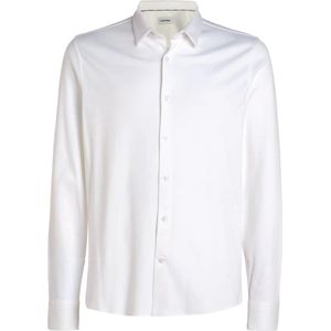 Calvin Klein - Smooth Cotton - Overhemd - Wit - Biologisch Katoen