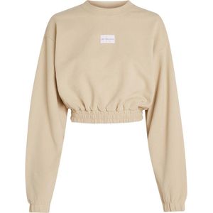 Calvin klein sweater woven label crew nec, rae maat XS