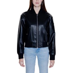 Calvin Klein - FAUX LEATHER BOMBER JACKET - Ck black - Jack