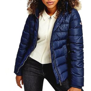 Tommy Jeans - TJW BASIC HOODED DOWN JACKET - Donsjas - Marine