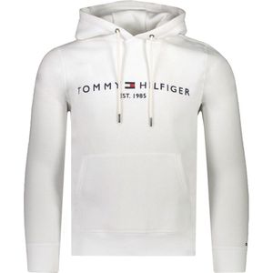 Tommy Hilfiger - Logo Hoody - Hoodie - Wit - Katoen/Polyester