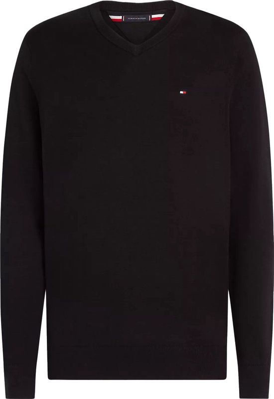 Tommy Hilfiger heren pullover Katoenen - zwart