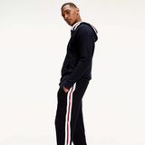 Tommy Hilfiger - Hoodie - Blauw - Sweatstof - Licht Getailleerd