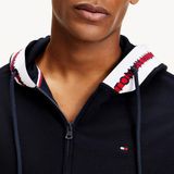 Tommy Hilfiger - Hoodie - Blauw - Sweatstof - Licht Getailleerd