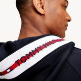 Tommy Hilfiger - Hoodie - Blauw - Sweatstof - Licht Getailleerd