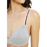 Tommy Hilfiger - Nature Tech - Bralette - Grijs Melange - Katoen met Modal Gevoerd
