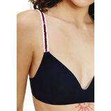 Tommy Hilfiger - Triangel BH - Zwart - Biologisch Katoen en Modal