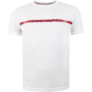 Tommy Hilfiger - T-shirt - Wit - Katoen/Lyocell - Korte Mouwen