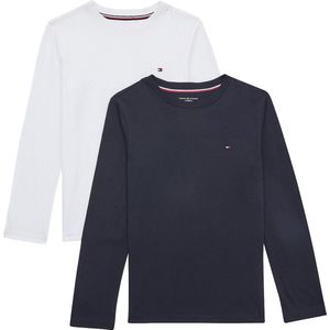 Tommy Hilfiger - T-shirt - Blauw - Longsleeves