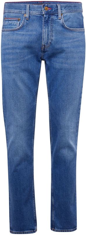 Tommy Hilfiger - Zwarte Straight Fit Jeans voor Heren - Essentiële Herenkleding - Core Denton Jeans voor Mannen UK - Klassieke Stijl Broek voor Mannen Gemaakt van Duurzame Materialen en Katoen, Denim