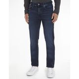 Tommy Hilfiger - Bleecker Slim Faded Jeans - Iowa Blauwzwart - 70% Katoen - 20% Gerecycled Katoen
