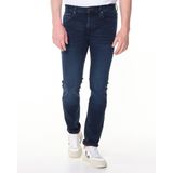 Tommy Hilfiger - Bleecker Slim Faded Jeans - Iowa Blauwzwart - 70% Katoen - 20% Gerecycled Katoen