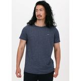 Tommy Jeans - DM0DM09586 - T-Shirt - Marineblauw - Katoen - Korte Mouwen - Casual