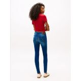 Tommy Hilfiger - Jeans - Stretch Katoen - Blauw - Met Ritssluiting