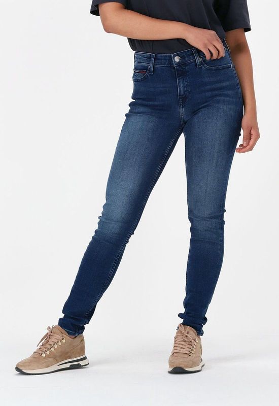 Tommy Hilfiger - Jeans - Stretch Katoen - Blauw - Met Ritssluiting