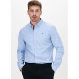 Tommy Jeans Heren Overhemd Blauw Synthetisch