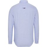 Tommy Jeans Heren Overhemd Blauw Synthetisch