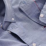 Tommy Jeans Langarmhemd »TJM Slim Stretch Oxford Shirt«, mit Flaglabel auf der Brust
