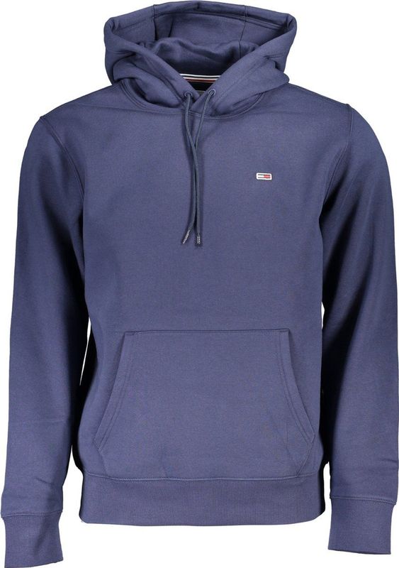 Tommy Jeans - DM0DM09593 - Fleece Hoody - Zwart - Lange Mouwen - Biologisch Katoen - Duurzaam