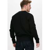 Tommy Jeans Tjm Regular Fleece C Neck Truien & Vesten Heren - Sweater - Hoodie - Vest- Zwart