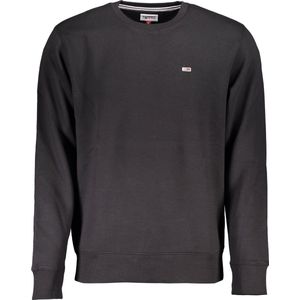 Tommy Jeans Tjm Regular Fleece C Neck Truien & Vesten Heren - Sweater - Hoodie - Vest- Zwart