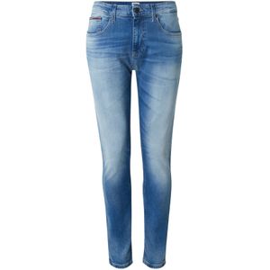 Tommy Jeans - DM0DM09555 - Taps Toelopen - Vervaagd Blauw - Katoen - Denim