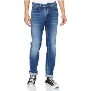 Tommy Jeans Scanton Slim Dyjmb Jeans voor heren, Dynamic Jacob Mid Blue Stretch, 34W / 34L