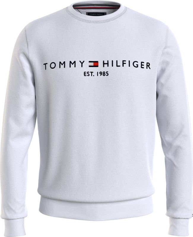 Tommy Hilfiger - Sweater Logo Wit - Regular-fit