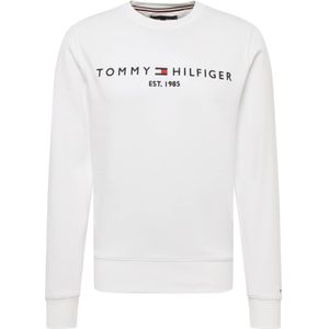 Tommy Hilfiger - Logo Sweatshirt - Wit - Katoen/Poliester