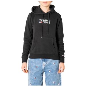 Tommy Jeans - Hoodie - Zwart - Katoen - Met Capuchon