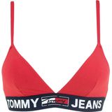 Tommy Hilfiger - Uw0uw02721 - Bralette - Rood - Driehoekig - Ongevoerd