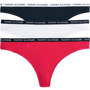 Tommy Hilfiger String (set van 3) Rood/Zwart/Wit