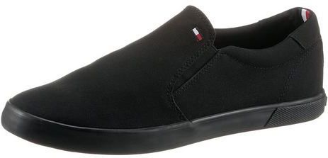 Sneakers aus Stoff Tommy Hilfiger Iconic Slip On FM0FM00597 Schwarz
