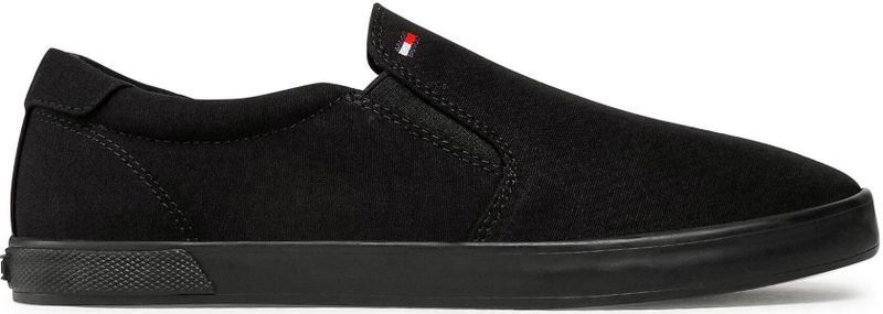 Tommy Hilfiger - Instappers - Zwart - Katoen - Casual Model