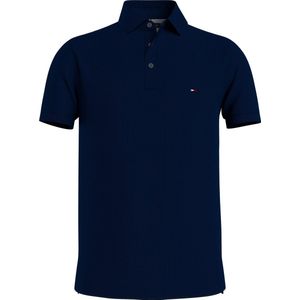 Tommy Hilfiger 1985 Poloshirt Donkerblauw Slim fit Heren Poloshirt