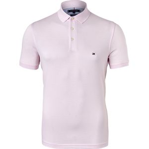 Tommy Hilfiger Poloshirt 1985 SLIM POLO Markenstickerei, aus Baumwoll-Piqué
