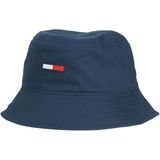 Tommy Hilfiger Heren vissershoed TH Flag Soft Bucket Hat, Twilight Navy, Eén maat