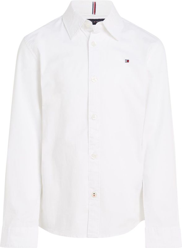 Tommy Hilfiger - Stretch Shirt - Wit - Voor Jongens - 16 Jaar