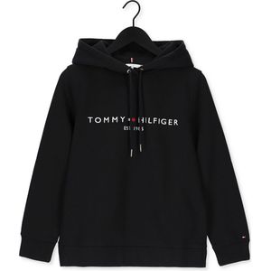 Tommy Hilfiger - Heritage Hilfiger Hoodie Sweater - Zwart - Katoen