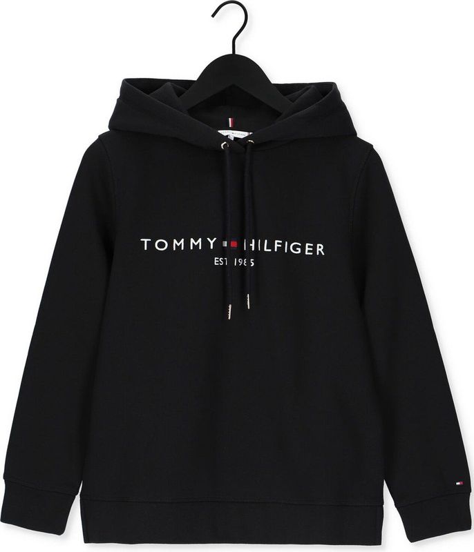 Tommy Hilfiger - Heritage Hilfiger Hoodie Sweater - Zwart - Katoen