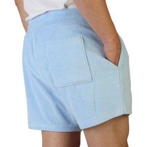 Tommy Hilfiger - Badstof Shorts - Licht Poederachtig Blauw - Katoen