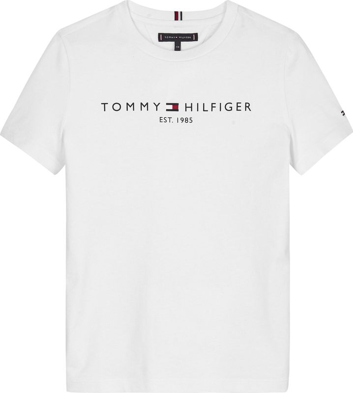 Tommy Hilfiger - Essential Tee - T-shirt - Wit - Biologisch Katoen