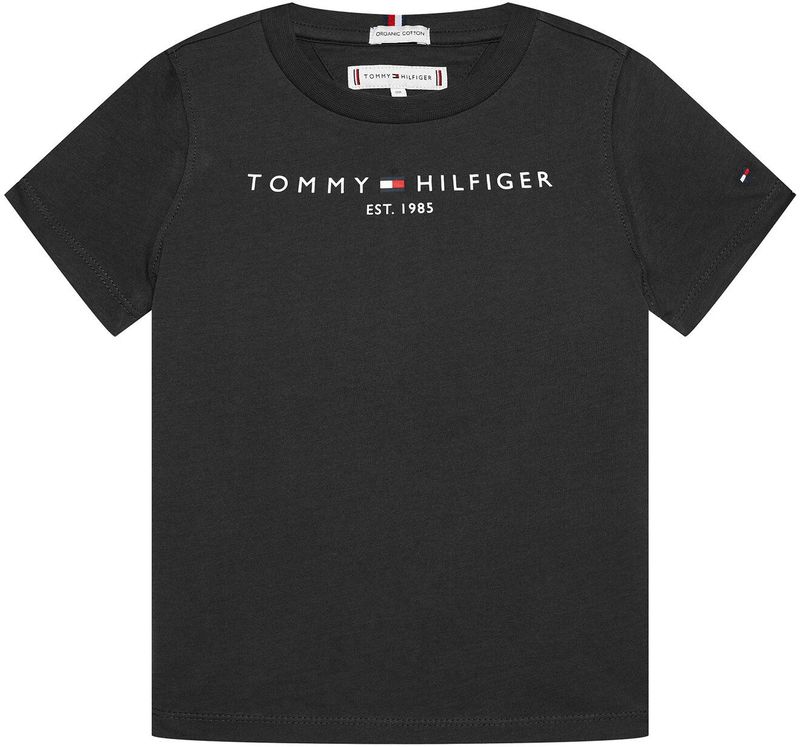 Tommy Hilfiger - Basic T-shirt - Donkerblauw - Biologisch Katoen