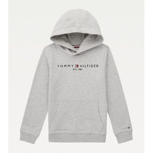 Tommy Hilfiger - Essentiële Hoodie - Grijs - 100% Katoen