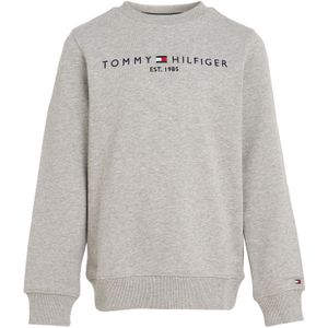 Tommy Hilfiger Unisex Sweater met Logo Lichtgrijs