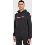 Tommy Hilfiger Zwarte Hoodie met Logo - Comfortabele Loose Fit