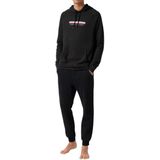 Tommy Hilfiger Zwarte Hoodie met Logo - Comfortabele Loose Fit